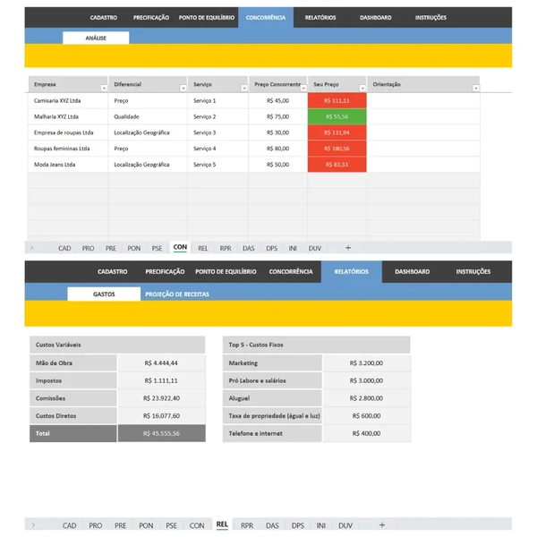 Plantilla de precios de productos/servicios: Calcula y compara fácilmente los costos - Imagen 3